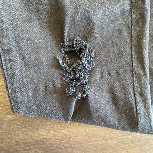 Mossimo Dark Wash Distressed Mid Rise Denim Jeggings Size 8 - Picture 3 of 7